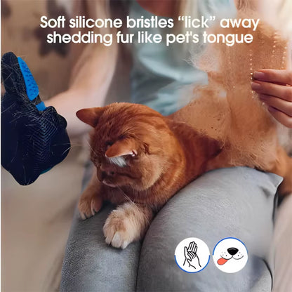 Pet Hair Glove Comb Pet Dog Cat Grooming Cleaning Glove Deshedding Hair Remover Massage Brush Animal Supplies Cat Accessoies
