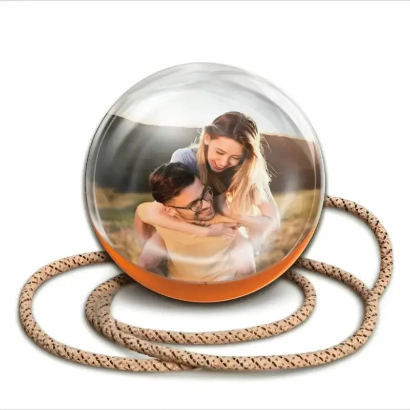 Video Crystal Ball Memory Art Glass Ball Lamp Spherical Pixel Display 2.7 Inchs Screen 4GB Videos Player for Wedding/Anniversary
