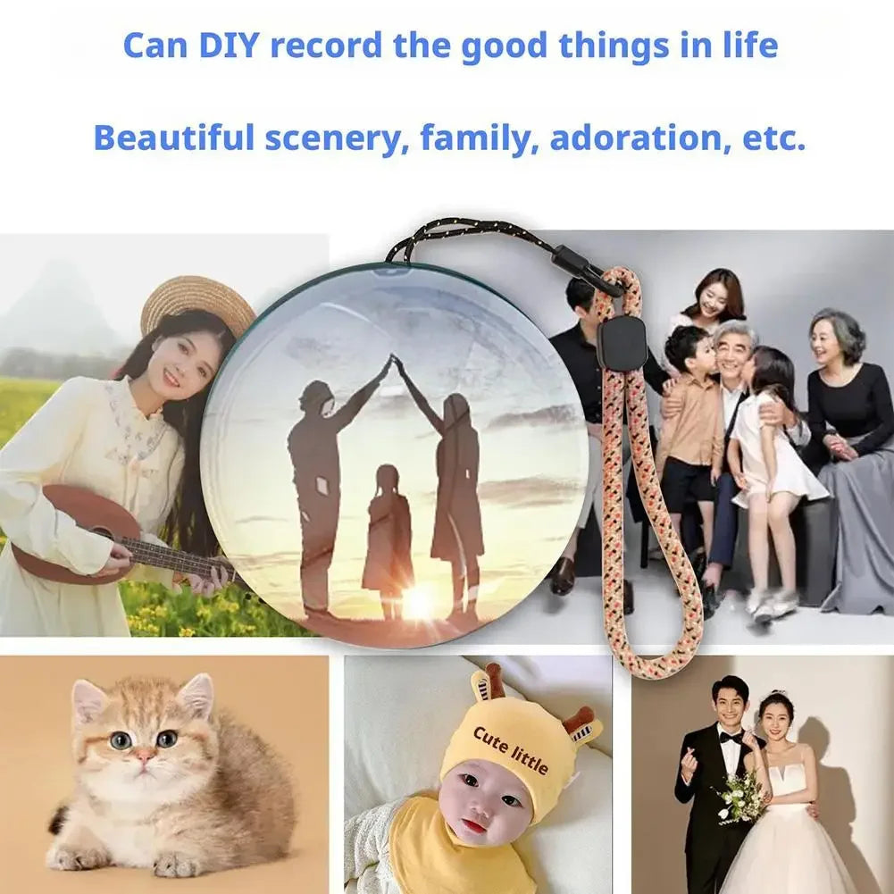 Video Crystal Ball Memory Art Glass Ball Lamp Spherical Pixel Display 2.7 Inchs Screen 4GB Videos Player for Wedding/Anniversary